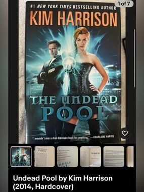 The Undead Pool by Kim Harrison - Teal & Black Cover